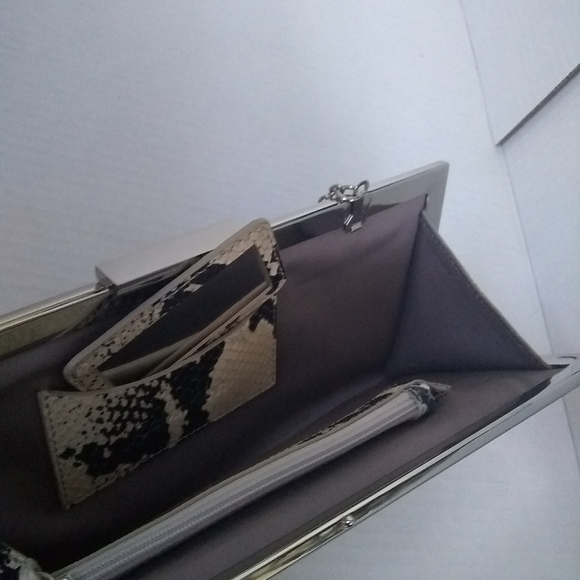 Calvin Klein Snakeskin Clutch - Picture 2 of 5